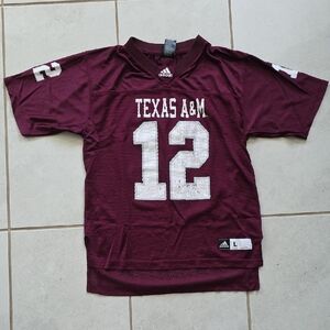 Texas A&M Youth Large #12 Jersey Maroon Game Day Football Shirt